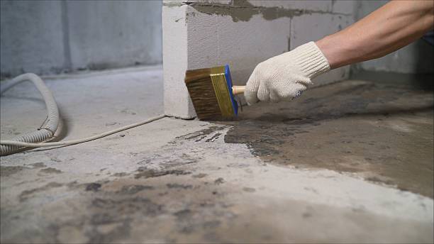 Crawl space vapor barrier installation in Mecca, IN